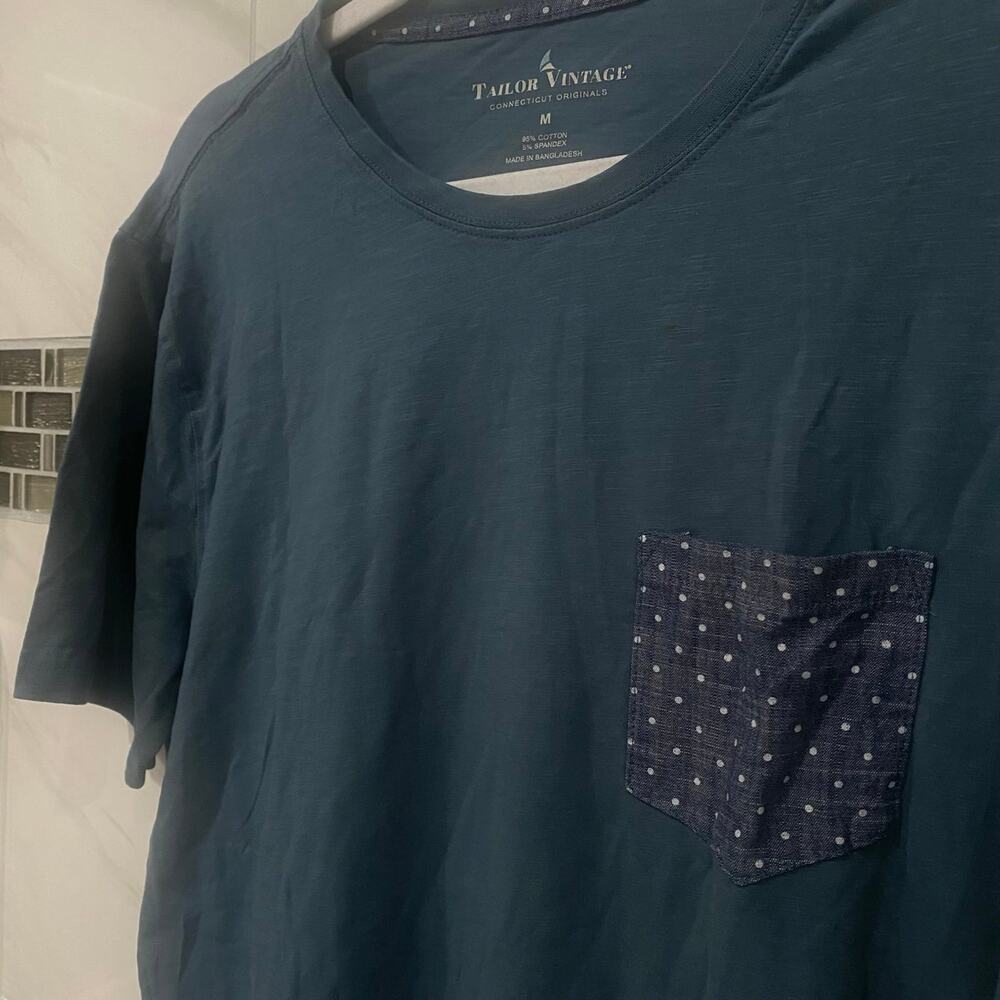 Taylor Vintage Pocket Blue Short Sleeve Shirt Men’s Size M